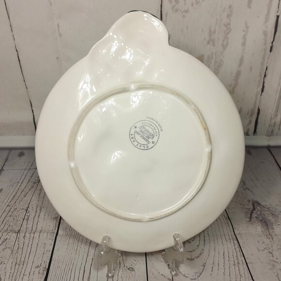 Jazz Player Cookie Plate Platter Clay Art San Francisco 1985 Hand Painted - Picture 5 of 9